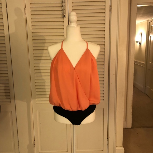 NWOT, Bodysuit with Plunging Neckline and Back size Large - Picture 2 of 16